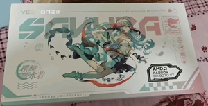 Carte graphique Yeston Sakura Sugar Atlantis Radeon 9070 16G GDDR6 OC, carte vidéo pour jeux, personnages d'anime, GPU de bureau pour jeux, Yeston - Product Image 2