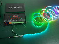 Controlador LED Inteligente Inalámbrico T8-1000AC de 4 Canales y 8192 Puntos con Efectos Integrados y Carcasa de Aluminio