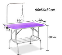 Table de toilettage pour animaux de compagnie, table de beauté pour le bain, cisaille pour chien, cadre fixe, soufflage de cheveux, bureau pliable pour la maison