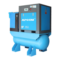 APCOM All in One 220V 4-in-1 Pengering Putar Elektrik Industri Kompresor Udara Sekrup De Ar Aircompressor Compresor Air-compressor