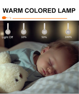 Lámpara Nocturna de Color Cálido, Máquina de Sonido para Dormir Bebés, 16 Sonidos Relajantes y Función de Grabación, Temporizador, Máquina de Sonido de Ruido Blanco - Product Image 3