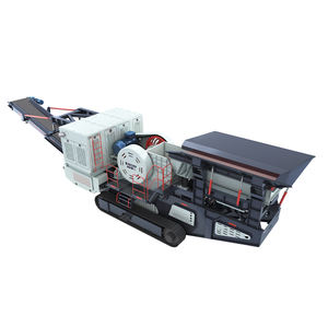 Trituradora montada en pista, trituradora de mandíbula, cono e impacto, planta trituradora de piedra, Trituradora móvil sobre orugas con pantalla vibratoria para mineral de roca - Product Image 6