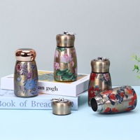 Tumbler Termos 500ml Mug Kopi Stainless Steel Cangkir Saku Portabel dengan Pegangan