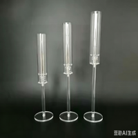 Support de bougies en métal doré pour allée de mariage, bougeoir LED sur pied à 8 têtes pour décoration de mariage