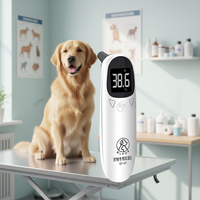 Thermomètre auriculaire pour animaux de compagnie EF-07 pour chats et chiens Capteur flexible précis avec écran LED Convient aux animaux d'élevage, aux chiots et aux animaux de compagnie