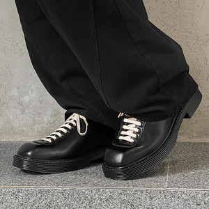 Fabricación de Zapatos Casuales de Moda Británica con Suela Gruesa Personalizados para Hombre, Zapatos Derby con Cordones para Aumentar la Estatura, Zapatos de Negocios para Hombre - Product Image 4