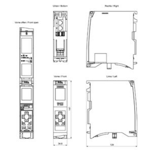 6ES7511-1FL03-0AB0  S7-1500F, CPU 1511F-1 PN, Unité de traitement centrale avec mémoire de travail 450 Ko  6ES75111FL030AB0 - Product Image 4