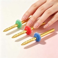 Embouts en carbure professionnels pour le nettoyage des ongles, revêtement TiN, compatibles avec les perceuses à ongles portables