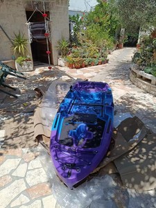 Kayak à pédales à propulsion par aileron Viking pour une personne, siège sur le dessus, en plastique HDPE, pour la pêche en eaux océaniques, les lacs, les rivières, les excursions, <span class=keywords><strong>PC</strong></span> - Product Image 3
