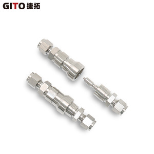 Raccord de compression en acier inoxydable SS316L, connecteur rapide OD1/2 pouce, connecteurs d'instruments - Product Image 2