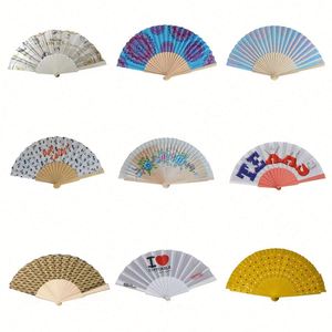 Abanicos Plegables de Madera Pintados a Mano con Diseño Novedoso al por Mayor, Temática de Hadas, Decoración Artística, Festivales de Danza, Cajas de Madera, Letreros de Pared - Product Image 1