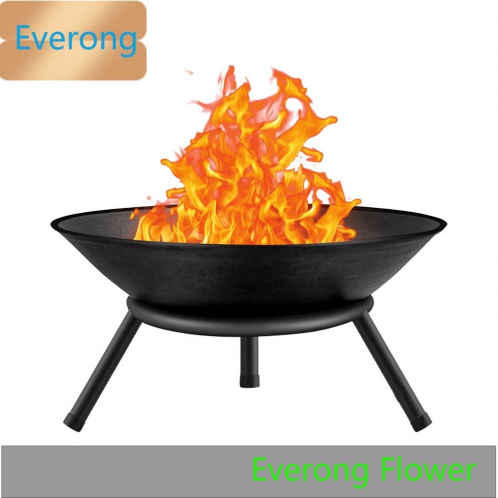 Круглая деревянная чаша для горения костра для сада, патио, кемпинга