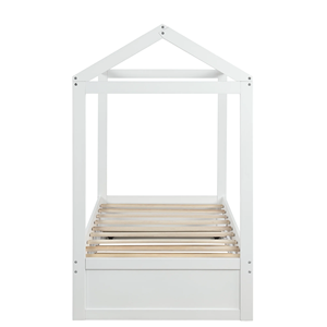 <span class=keywords><strong>Lit</strong></span> de maison de taille jumelle pour enfants cadre de <span class=keywords><strong>lit</strong></span> à plateforme en bois avec <span class=keywords><strong>lit</strong></span> <span class=keywords><strong>gigogne</strong></span> pour tout-petits garçons et filles - Product Image 6