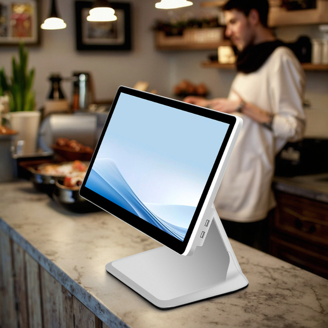 Custom Logo I5 POS 8G 128G Capacity 1280*1024 10 Points Touch 17 Inch POS Terminal All in One Cash Register