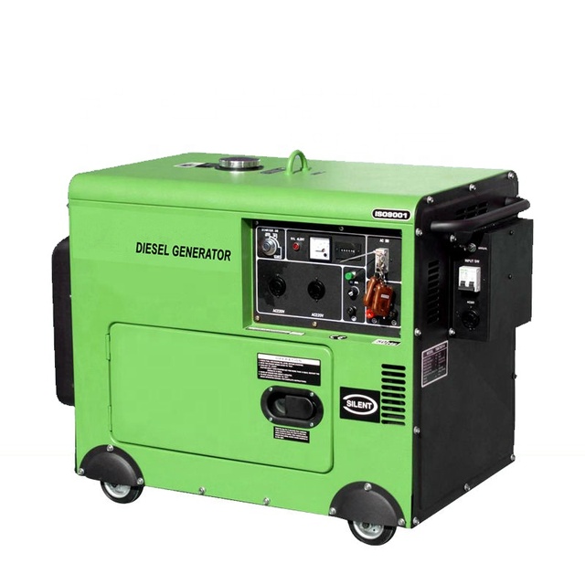Silent Type 5 Kva Generator Set Portable Small Home Use 5kw air Cooled diesel Generator