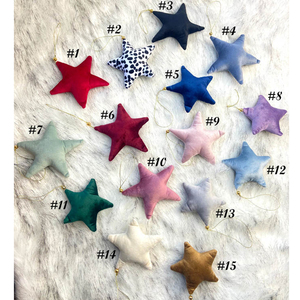 En gros Suspendus Velours <span class=keywords><strong>Étoile</strong></span> Décoration Sublimation Arbre <span class=keywords><strong>De</strong></span> Noël Ornements Velours <span class=keywords><strong>Étoile</strong></span> - Product Image 3