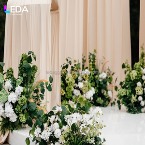 Décorations de mariage en fer forgé en forme de T pour extérieur, pour rideaux de mariage, par LEDA - Product Image 3