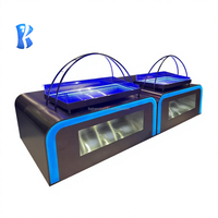 Station de buffet mobile OKEY, comptoir de bar à cocktails, station de buffet portable, table de buffet pliable, station de bar mobile