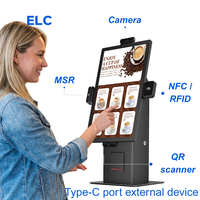 Sistema POS para Restaurante con Pantalla Táctil, Monitor Portátil de Escritorio de 27 Pulgadas, Android 14 Inteligente, 4G+64G, Full HD, Kiosco de Autoservicio