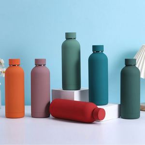 1000 Ml caliente y frío personalizado Lulu doble pared aislado Acero inoxidable gran capacidad deportes vacío botella de agua/ - Product Image 1