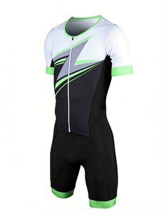 Conjuntos de Poliéster y Spandex de Secado Rápido y Transpirables con Logotipo Personalizado, Diseño Impreso por Sublimación, Traje de Ciclismo y Triatlón para Eventos Deportivos Masculinos - Product Image 1