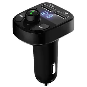 Hot Sell X8 Wireless Car FM Transmitter Mp3 Player With Dual USB 5V1A Fast Charging Colorful LED Lighting Modulator Player