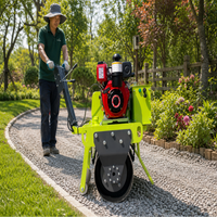 Compacteur vibrant à tambour unique portable de 300 kg pour la compactation du sol et de l'asphalte
