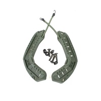 Accessoires de rail latéral pour casque pare-balles en plastique, matériau PA66, type MICH/PASGT/ACH, noir/vert/gris