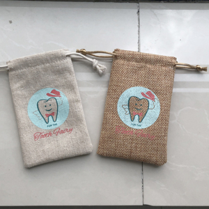 Personalized Logo Printed Boy Girl Tooth Fairy Bag, Personalized Gift, Personalized <b>Keepsake</b> - Product Image 5