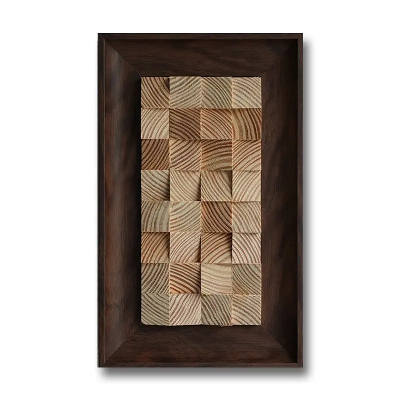 Hoge Kwaliteit Minimalistisch Nordic Hout Decoratie Hout Mozaïek Home Decor Woonkamer Decoratie