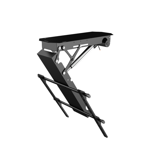 Motorized Flip Down TV Ceiling Mount Remote Control Ceiling Electric 32 65 Inch Folding