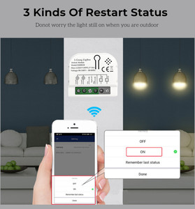 <span class=keywords><strong>3</strong></span> <span class=keywords><strong>Gang</strong></span> Tuya ZigBee Wifi interruptor de luz inteligente módulo de relé <span class=keywords><strong>Smart</strong></span> Life/Tuya App Control con soporte Neutral Google Alexa - Product Image 6