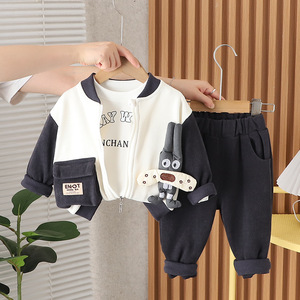 Nuevo diseño de dibujos animados 3 piezas conjunto a granel musulmán niños ropa liquidación - Product Image 4