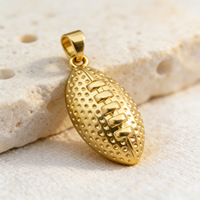 Pendentif en laiton CZ, ballon de basket, baseball, football, breloque 3D en forme de ballon de sport pour la fabrication de bijoux DIY, accessoire tendance pour bracelet et collier