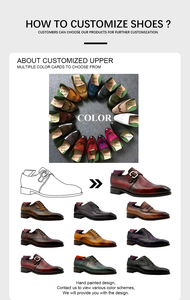 <span class=keywords><strong>Chaussures</strong></span> habillées de luxe faites à la main pour hommes, cousues Goodyear, sur mesure <span class=keywords><strong>sans</strong></span> <span class=keywords><strong>lacets</strong></span>, <span class=keywords><strong>chaussures</strong></span> formelles de marque, mocassins de mariage pour hommes - Product Image 5