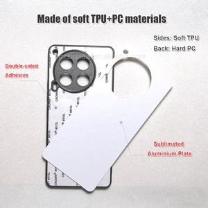 Suministro de fábrica a prueba de golpes TPU PC 2d sublimación fundas de teléfono en blanco para Tecno Camon 30 - Product Image 2