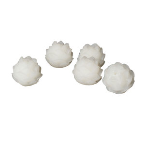 White Jade Lotus <b>Beads</b> 18mm Carved Flower Shape <b>For</b> DIY Buddhist Prayer <b>Beads</b> <b>Bracelet</b> Accessories Unisex Scattered <b>Beads</b> - Product Image 5