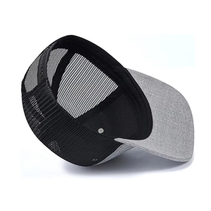 Casquette de camionneur personnalisée avec logo, haute qualité, 6 panneaux, en tissu éponge/toile polyester/coton, ajustement réglable, unisexe adulte, modèle 112 - Product Image 3