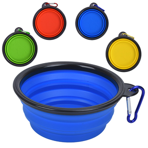 Faltbare Silikon Hund Katze Schüssel Reise Trinkwasser Feeder Schüssel mit Schnalle Haustier Wasser Futter Schüssel für Haustier Hund Katze Hund - Product Image 2