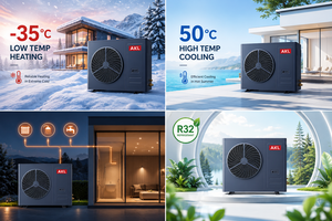 Pompe à chaleur air-eau 10 kW triple fonction, contrôle par application, chauffage par le sol pour hôtel, 220 V, certifiée CE, classe A++, OEM ODM pour l'Allemagne - Product Image 3