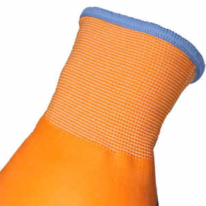 Guantes de trabajo de seguridad cálidos antideslizantes texturizados con forro interior recubierto de látex naranja USA Direct - Product Image 4