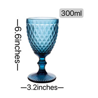 Verres à Vin Cocktail Vintage Rose Multicolores Vente Chaude en Gros Vaisselle en Verre Mariage Fête Gobelets Verts Bleus Violets