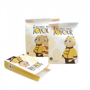 Papel Kraft marrón con fondo de bloque plano, impresión Digital reciclable, Ziplock resellable, caja de almacenamiento de alimentos sellable con calor - Product Image 5