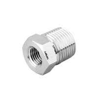 Adaptateur de vanne hydraulique Swagelok de type manchon de réduction de pression usiné avec précision, en acier inoxydable 316, avec filetage mâle-femelle