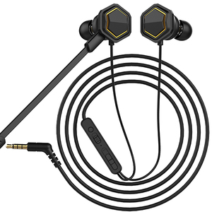 Casque de jeu filaire intra-auriculaire de bonne qualité avec trois haut-parleurs dynamiques de 6 mm dans l'oreille, écouteurs et casque - Product Image 1