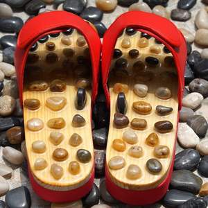 Pantofole da Casa JIANFAN <span class=keywords><strong>con</strong></span> <span class=keywords><strong>Pietre</strong></span> Aggiunte, Scarpe Antiscivolo, Suola Rigida in Legno - Product Image 2