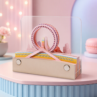 Autocollants de luxe modernes personnalisables avec motif 3D London Eye pour le dropshipping, idéaux pour les cadeaux, les calendriers d'anniversaire et les ensembles de papeterie