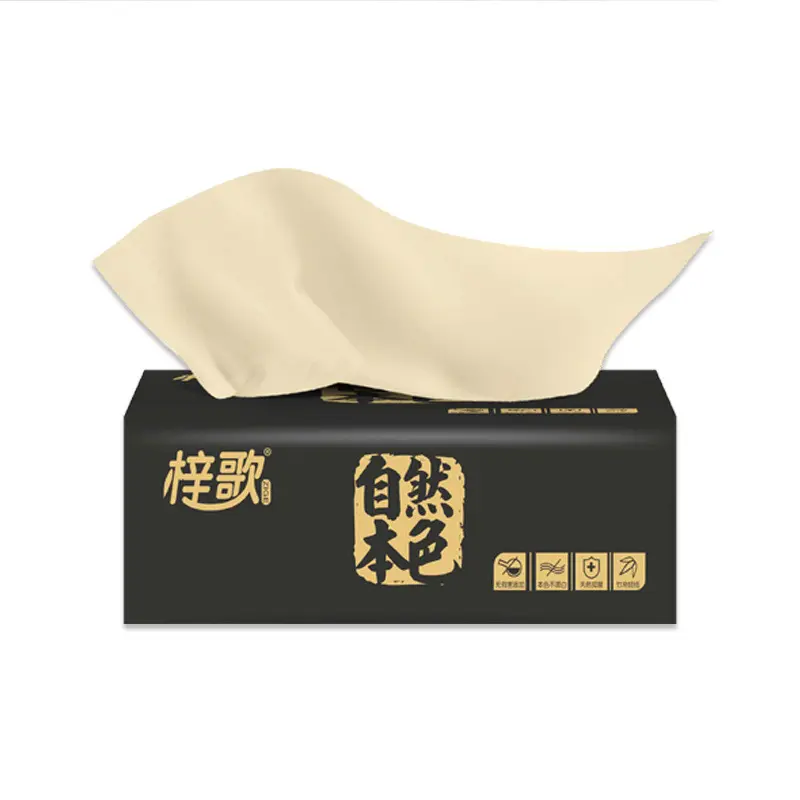 100% натуральная бамбуковая целлюлоза 3 слоя ультра шелковая Мягкая коробка упаковка для лицевой бумаги
