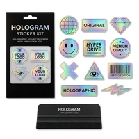 Kit de Etiquetas de Seguridad con Hologramas Personalizados y Herramienta de Aplicación para Protección de Marca