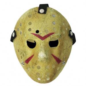 Jason Hockey Mask <b>for</b> Halloween Scary Latex and <b>Plastic</b> <b>for</b> Role Play Horror Masquerade Party Wedding Easter Decorations - Product Image 2